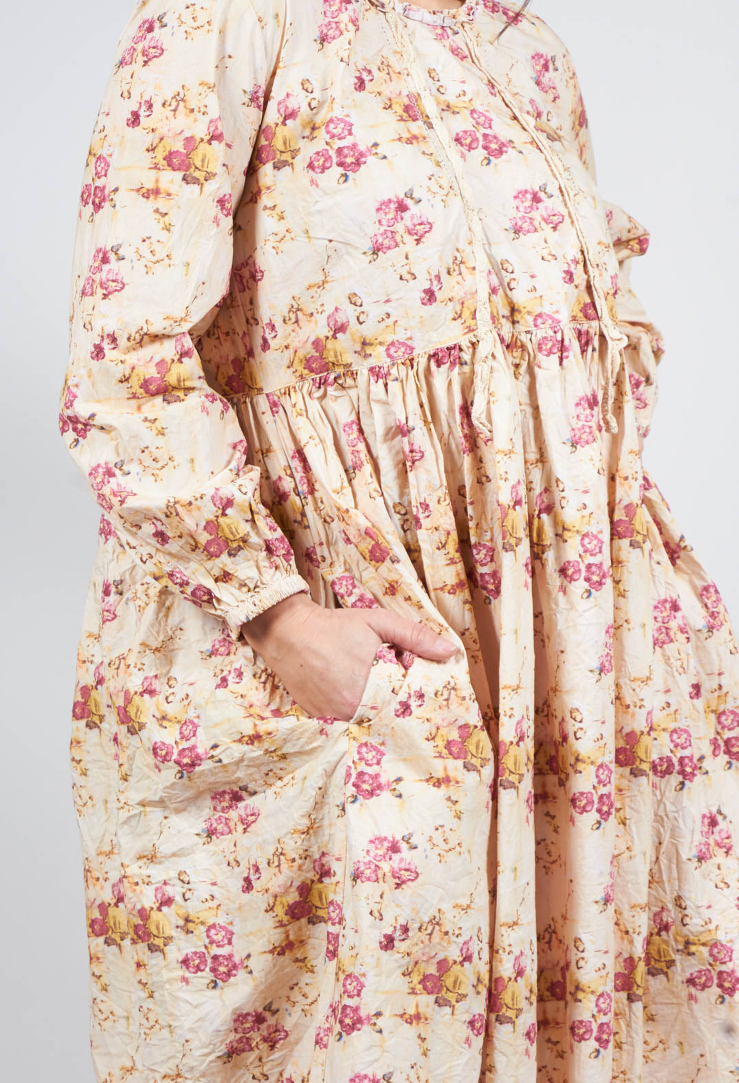 Gully Dress in Flower Cotton