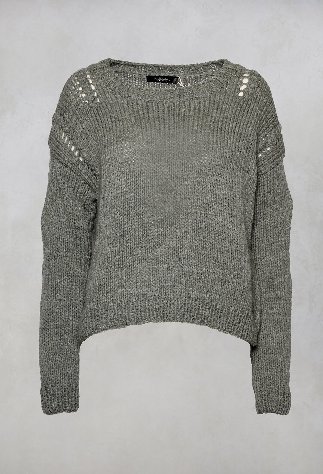 Hand Knitted Jumper in Grey