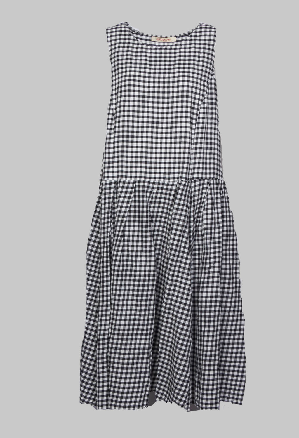 Herschneller Dress in Schnee Black and White Check