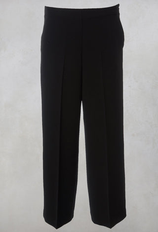 High Waisted Tailored Trousers in Black