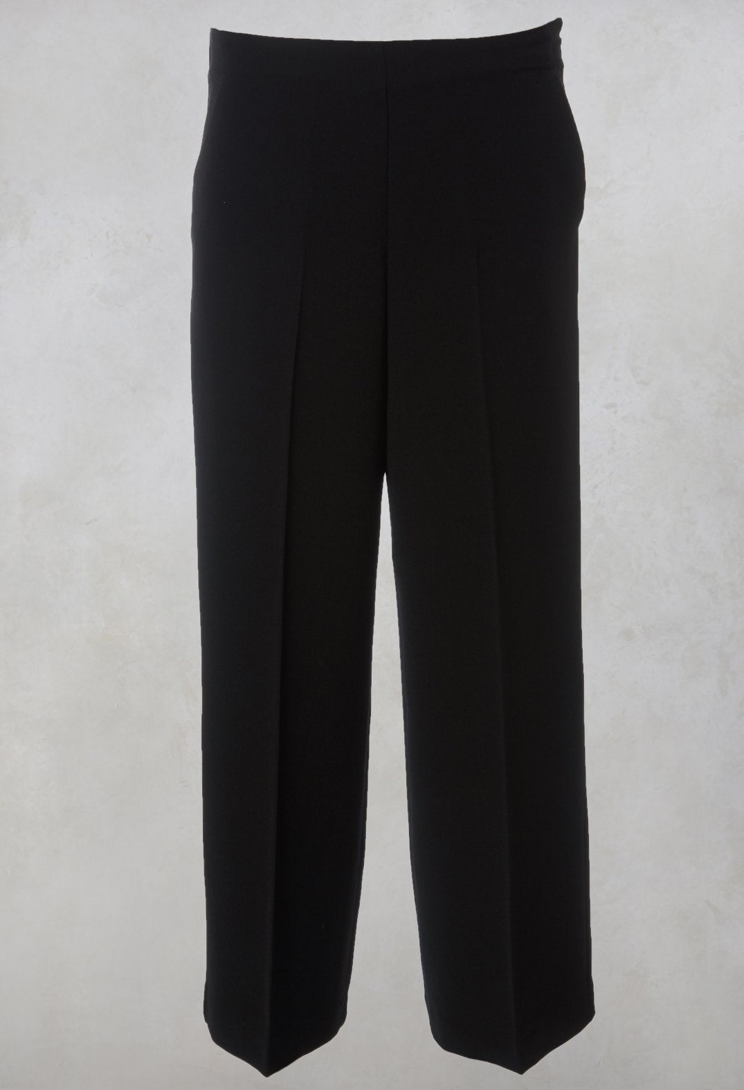 High Waisted Tailored Trousers in Black