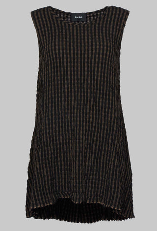 Horri Tunic in Grey and Brown Stripe