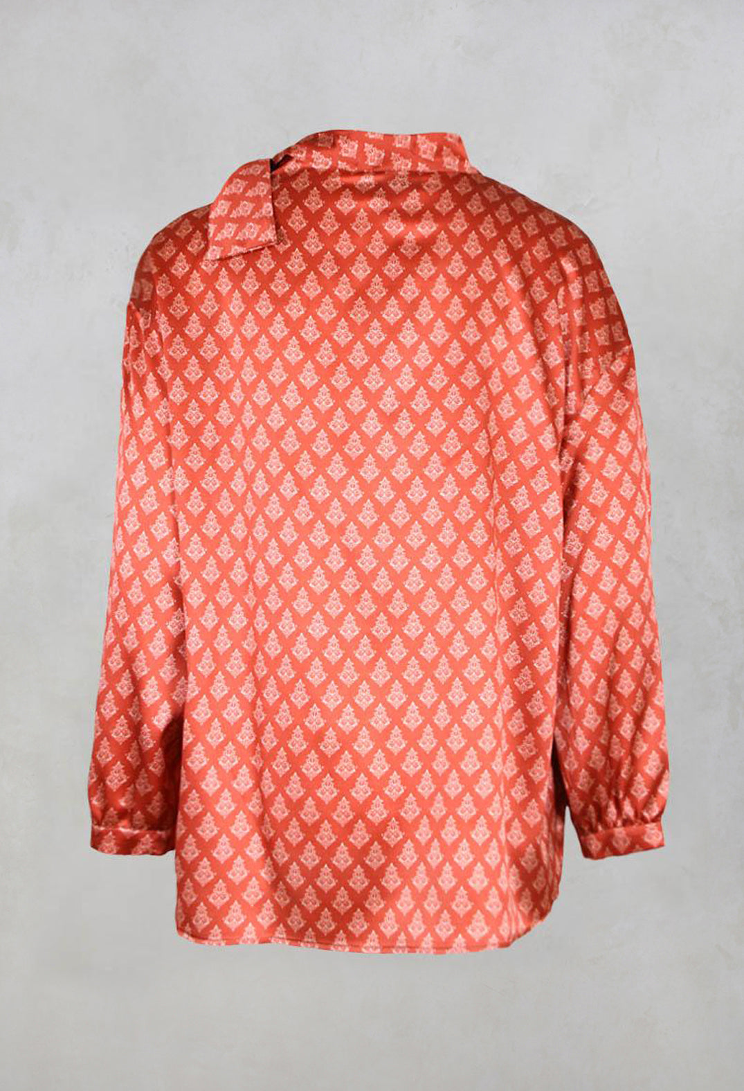 Silk Bow Shirt in Vulcano