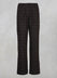 Wide Trousers with Button Front in Brown