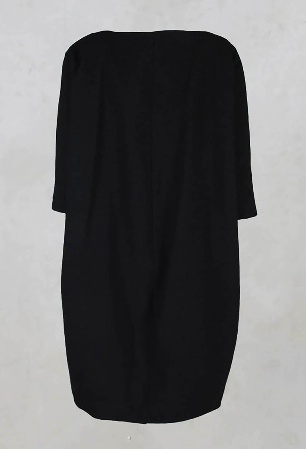 Dress with 3/4 Sleeves in Black/White