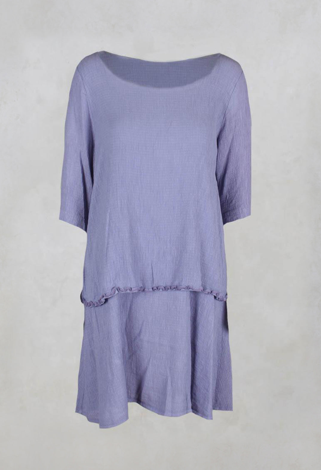 Long Double Layer Tunic in Grape
