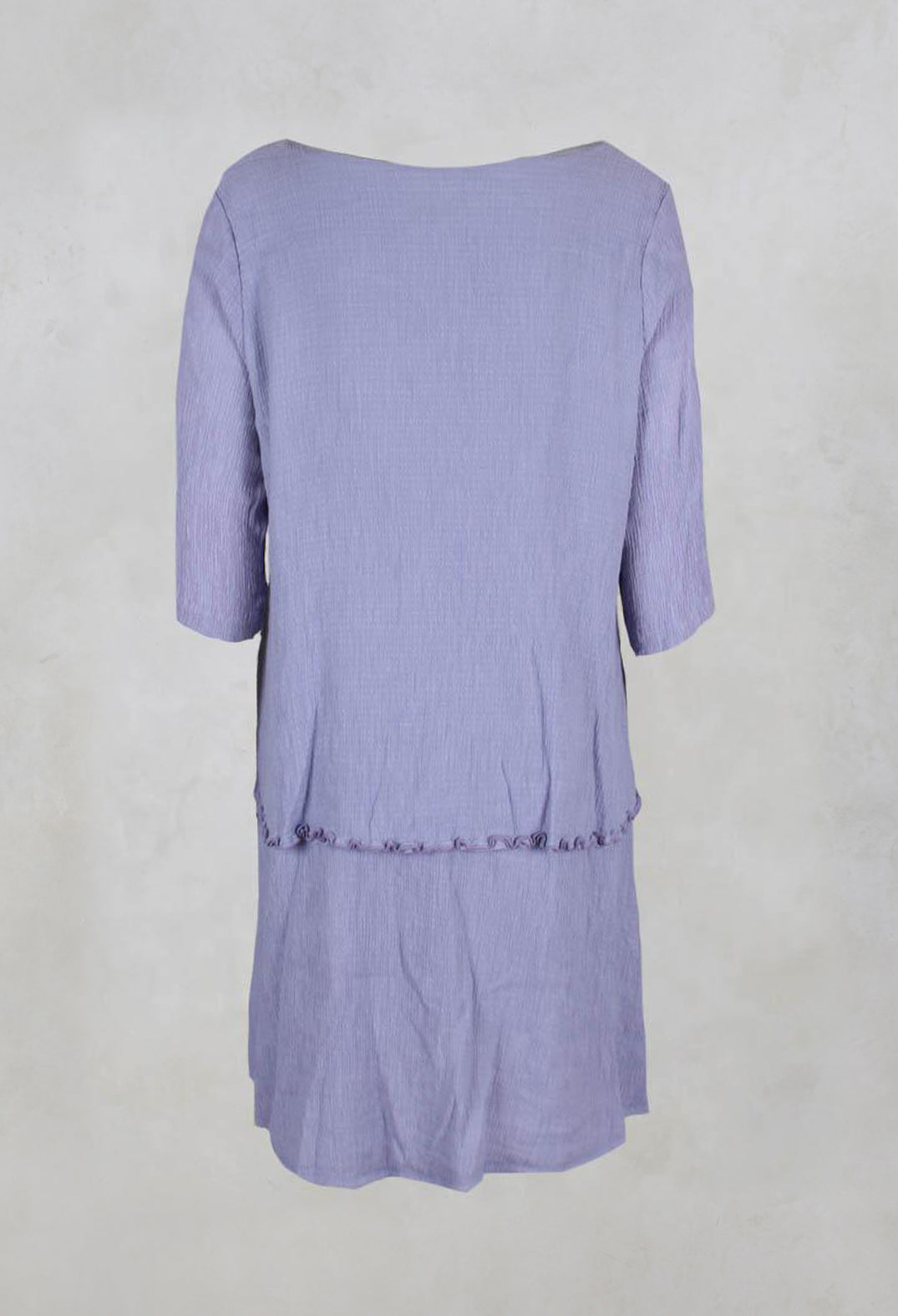 Long Double Layer Tunic in Grape