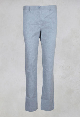 Straight Leg Trousers in Blue