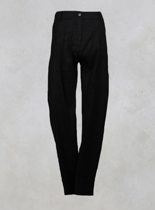 Straight Leg Trousers in Noir