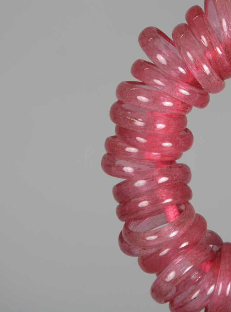 Abstract Murano Glass Bracelet in Soft Pink