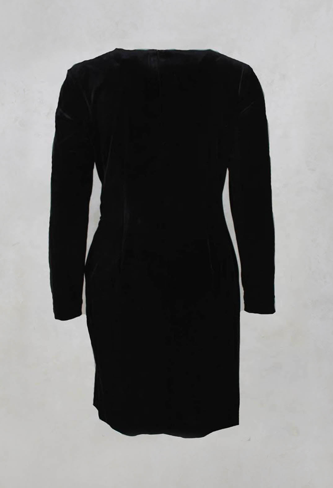 Balneaire Velvet Dress in Noir