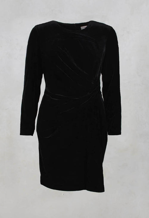 Balneaire Velvet Dress in Noir