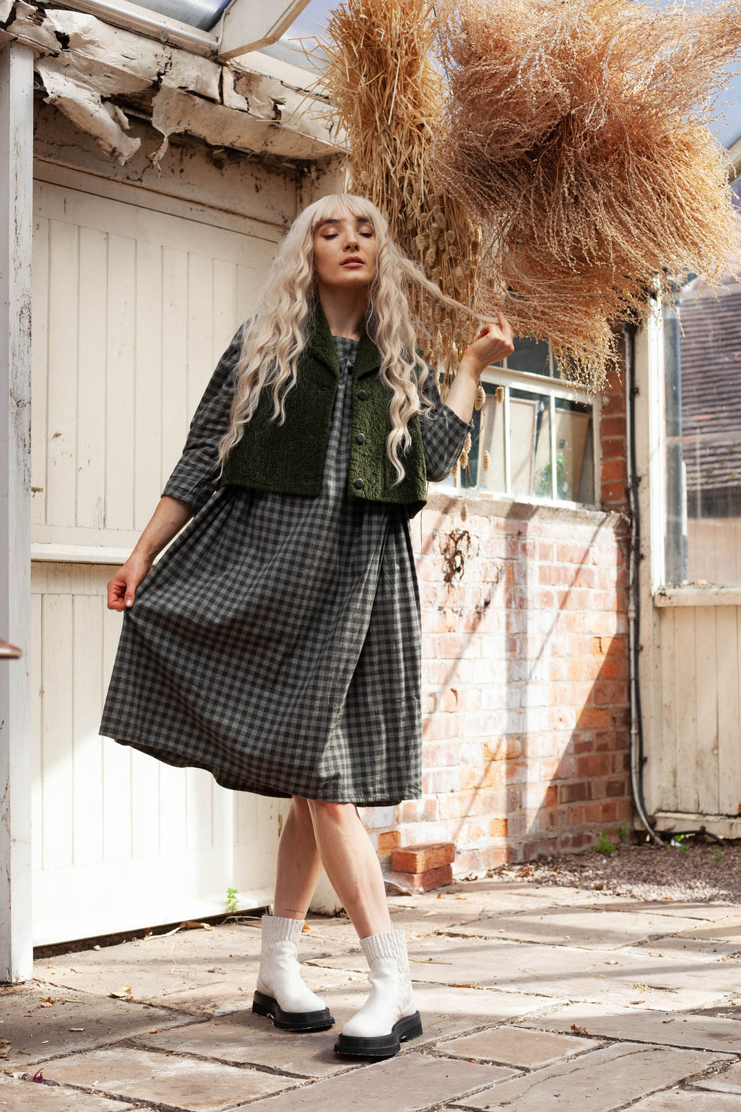 Persohne Dress in Mimos Green