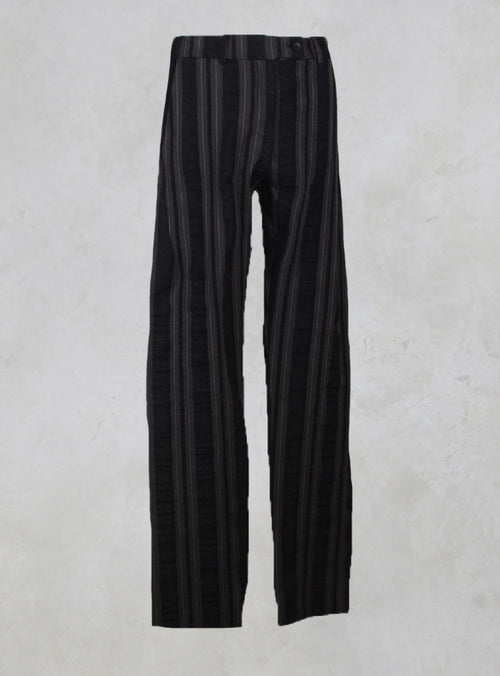 Straight Leg Striped Trousers