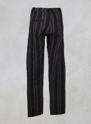 Straight Leg Striped Trousers