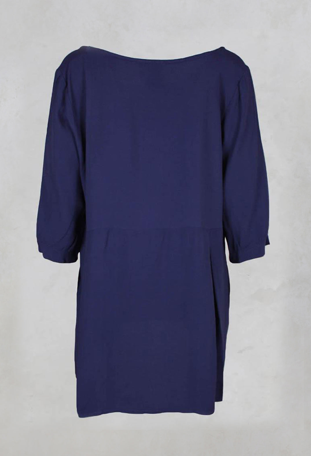 Long Pleated Tunic in Plum