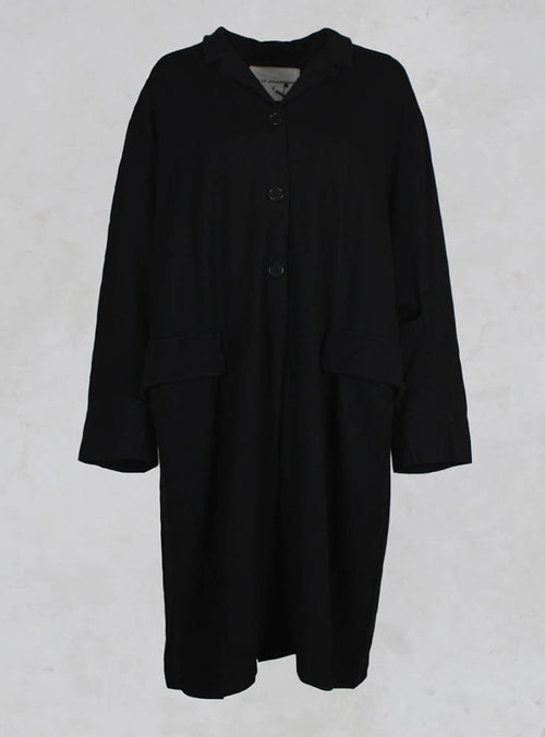 Donso Long Jacket in Black