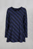 Spotty Jacquard Flared Tunic with Pockets in Blueberry