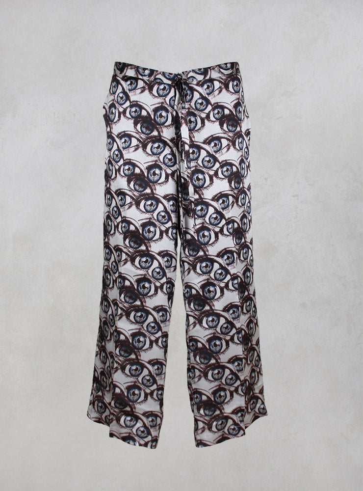 Melo Wide Ankle Grazer Trousers in Multicolor