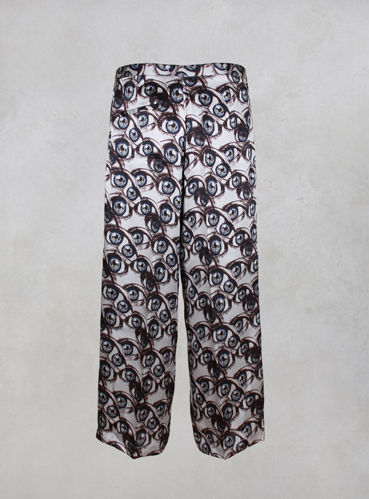 Melo Wide Ankle Grazer Trousers in Multicolor
