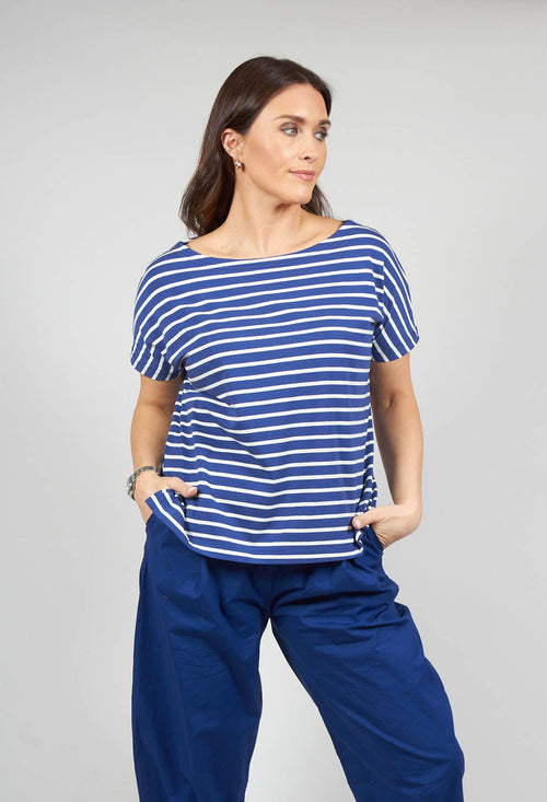 Ibisco R Stripe T-Shirt in Officina