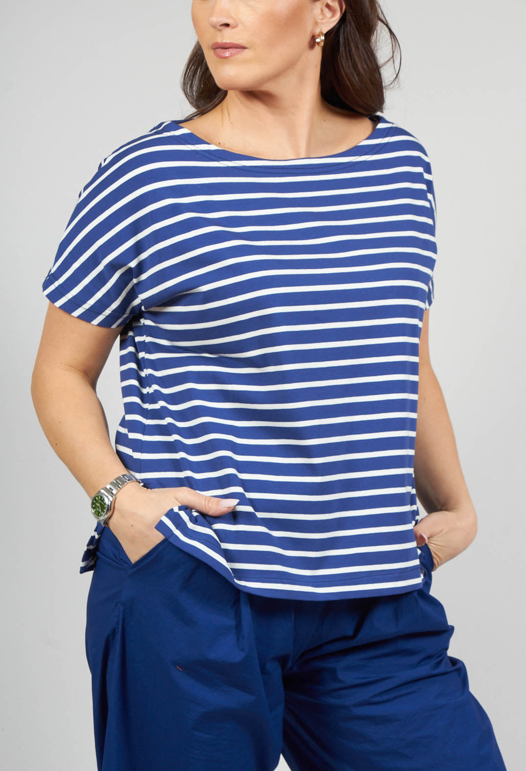 Ibisco R Stripe T-Shirt in Officina