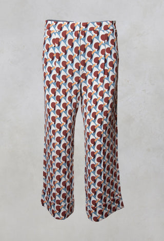 Ice Cream Trousers in Marrone / Avio / Naturale