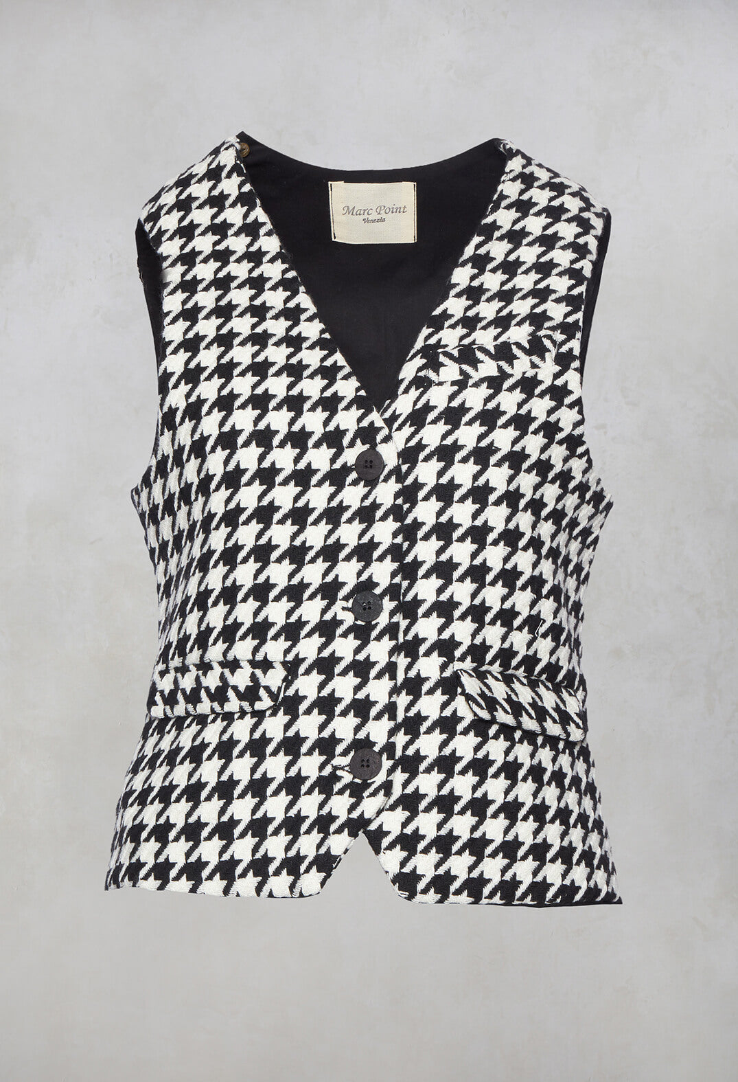 Hounds Tooth Printed Waistcoat in 1000