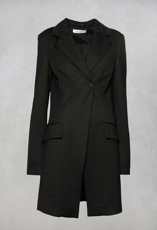 Extra Longline Jacket in Black