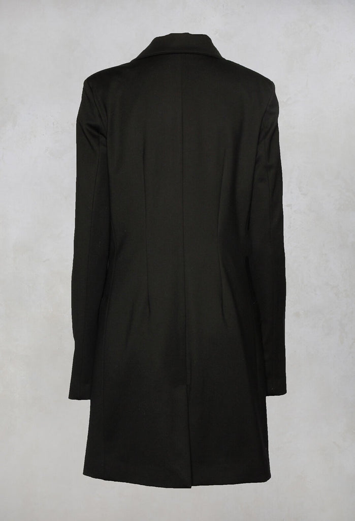 Extra Longline Jacket in Black