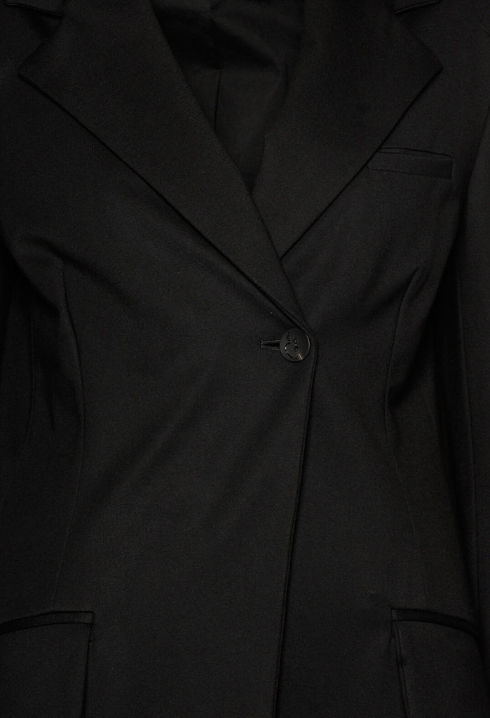 Extra Longline Jacket in Black