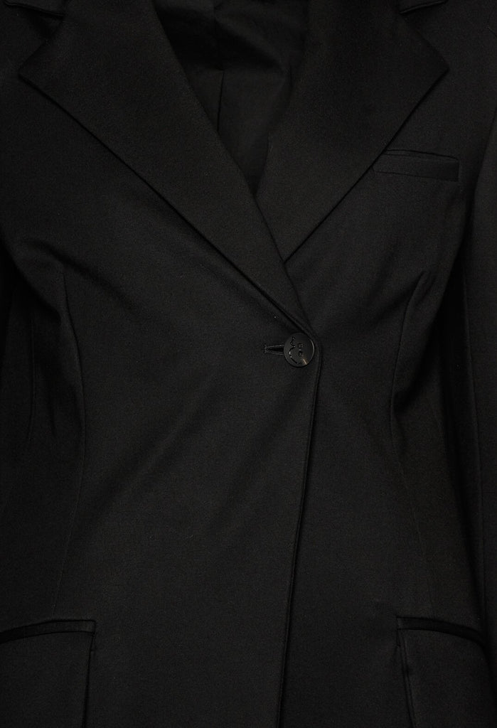 Extra Longline Jacket in Black