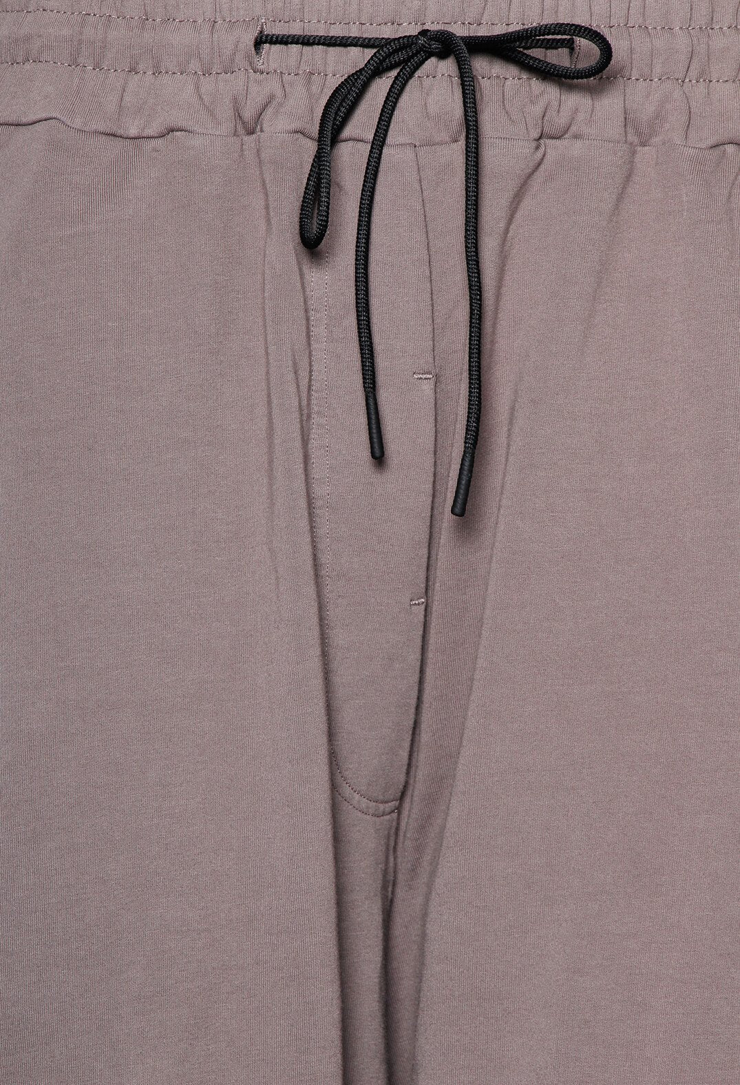 Jersey Drawstring Trousers in Taupe