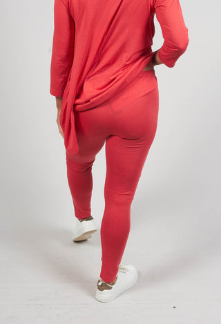 Jersey Leggings in Cherry