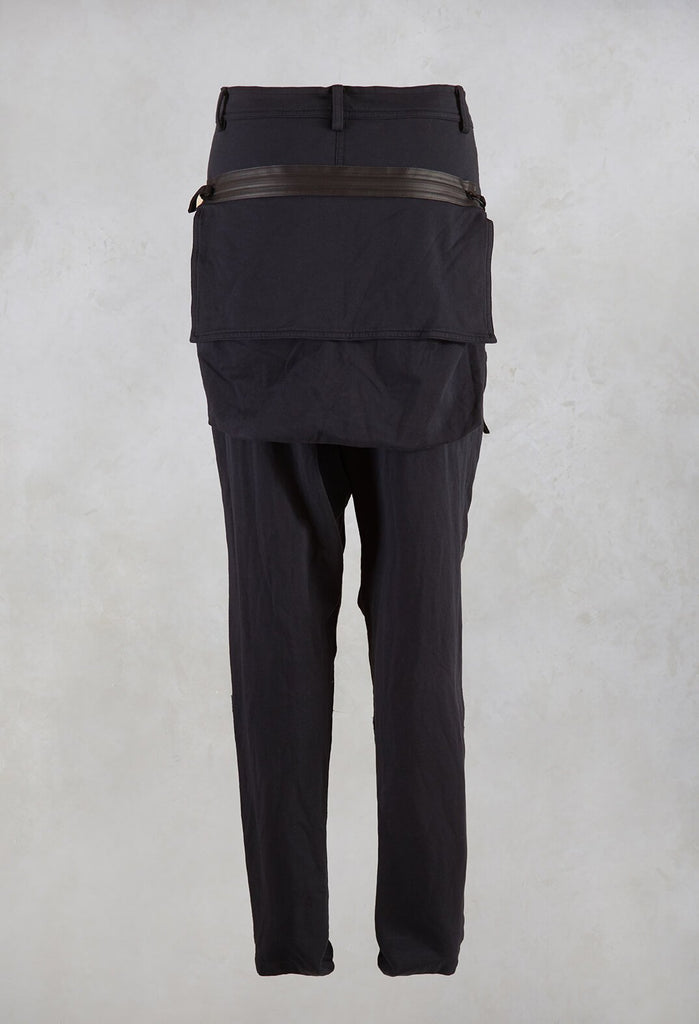Jersey Trousers in Petrol