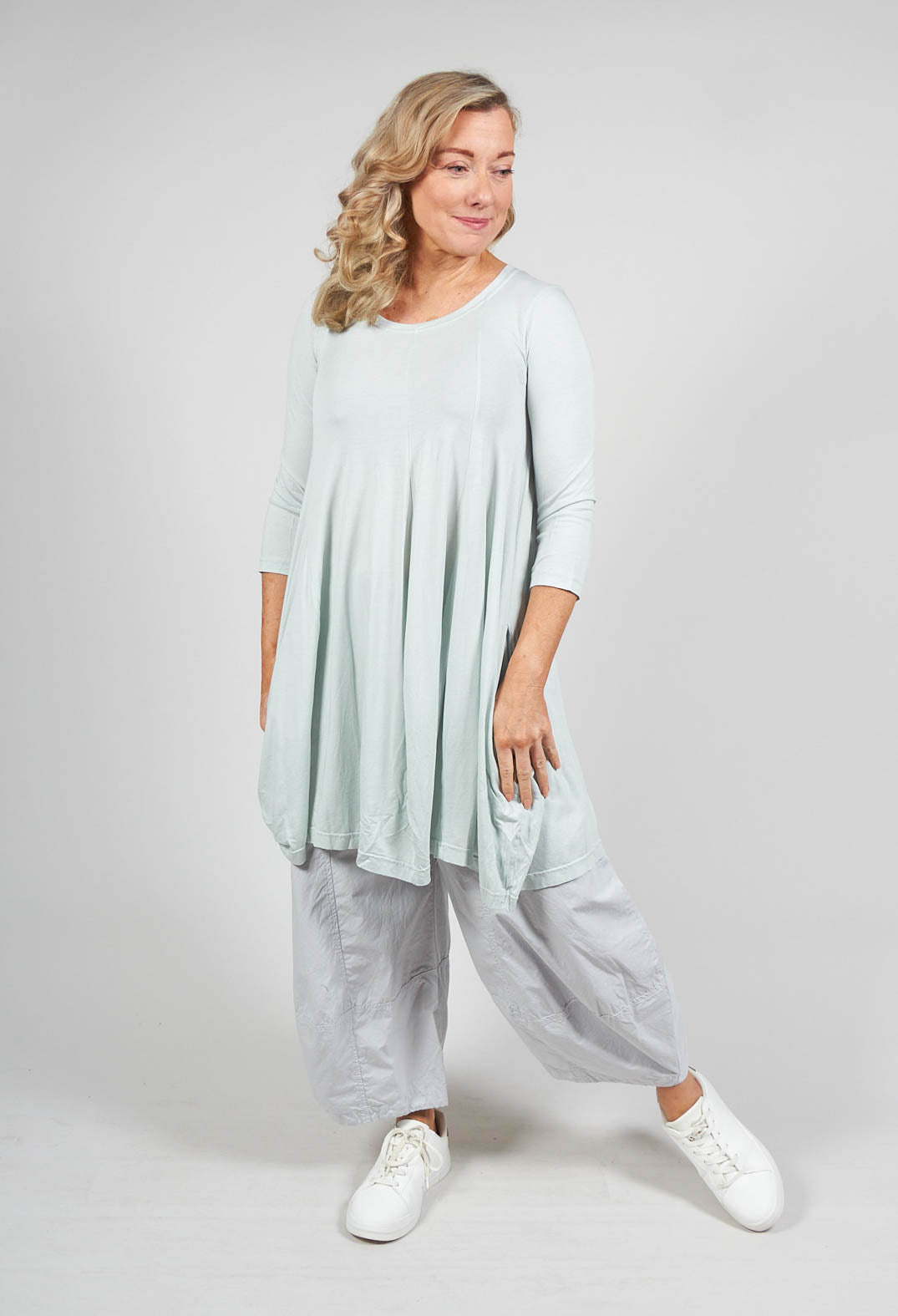Jersey Tunic Top in Sky