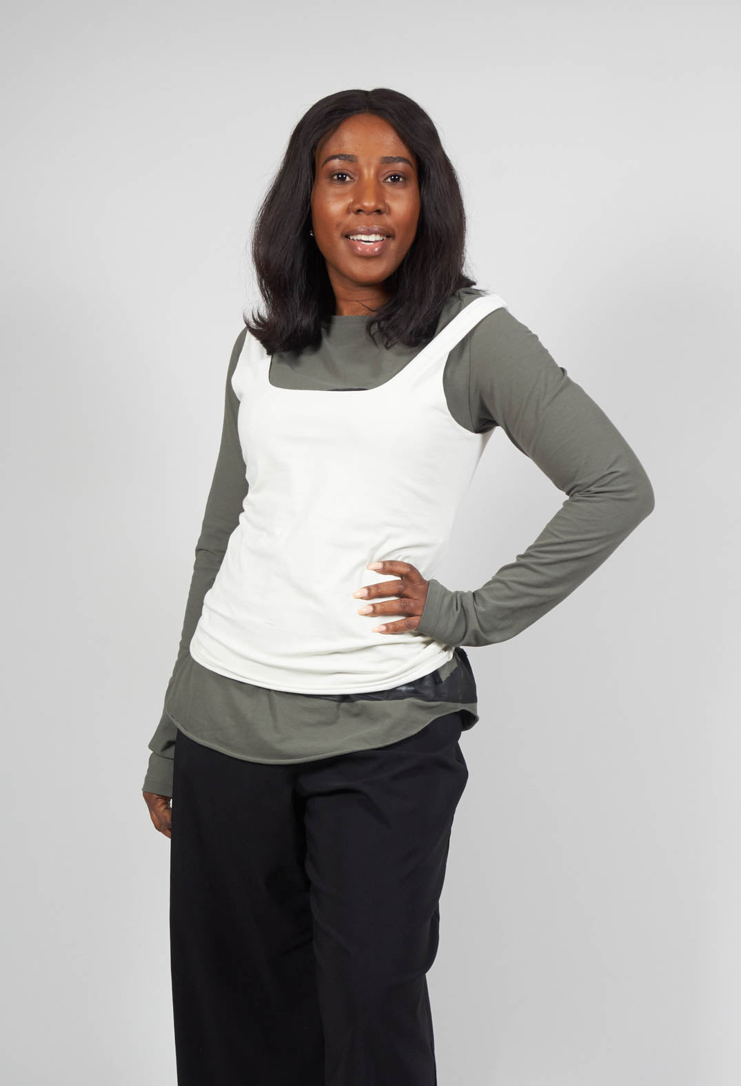 Jersey Vest Top in Nessel