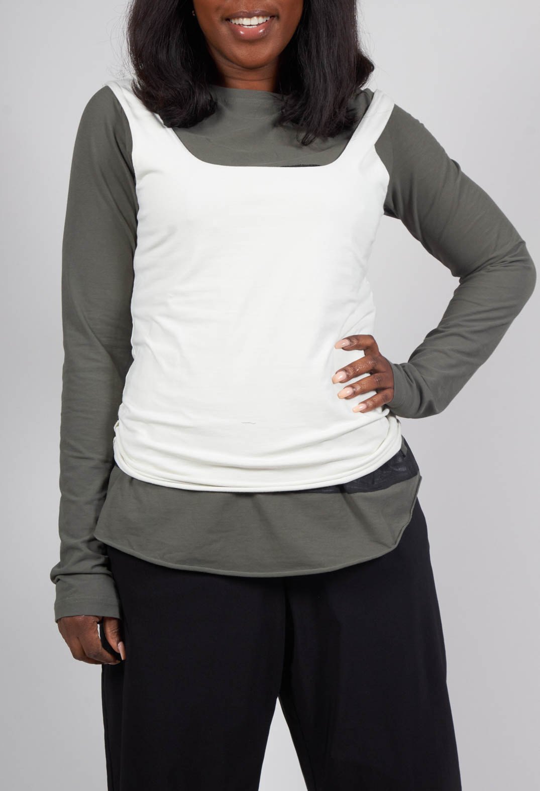 Jersey Vest Top in Nessel