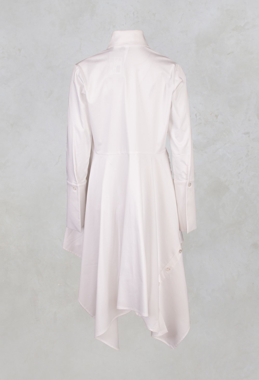 Joanna Long Shirt Dress in White
