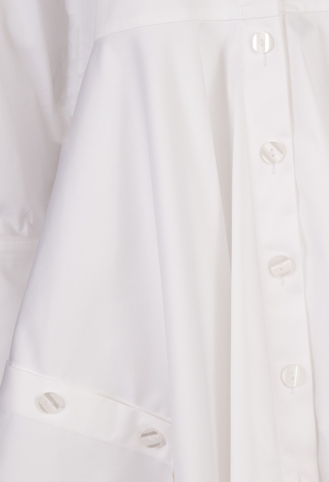 Joanna Long Shirt Dress in White