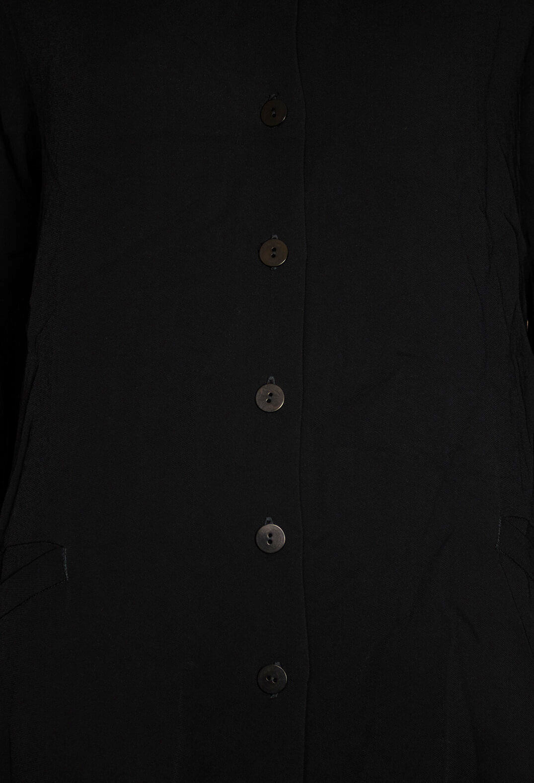 Kastora Jacket with Button Up Front in Black