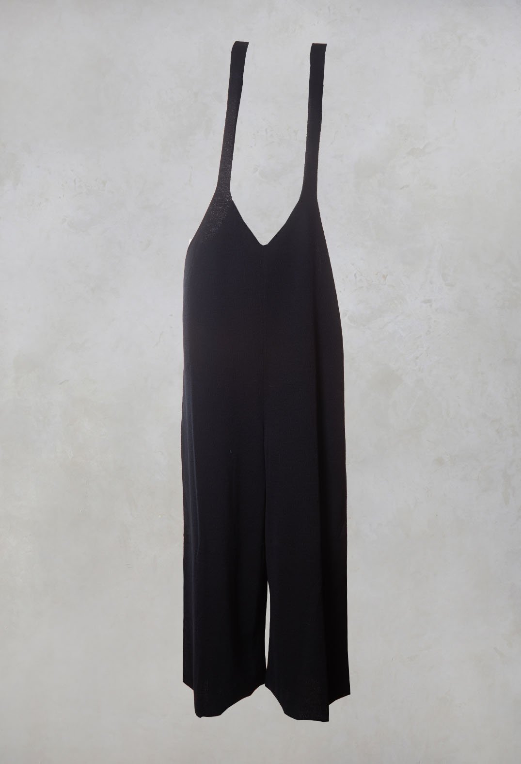 Knitted Dungaries in Black