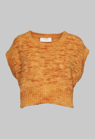 Beatrice B orange knitted vest