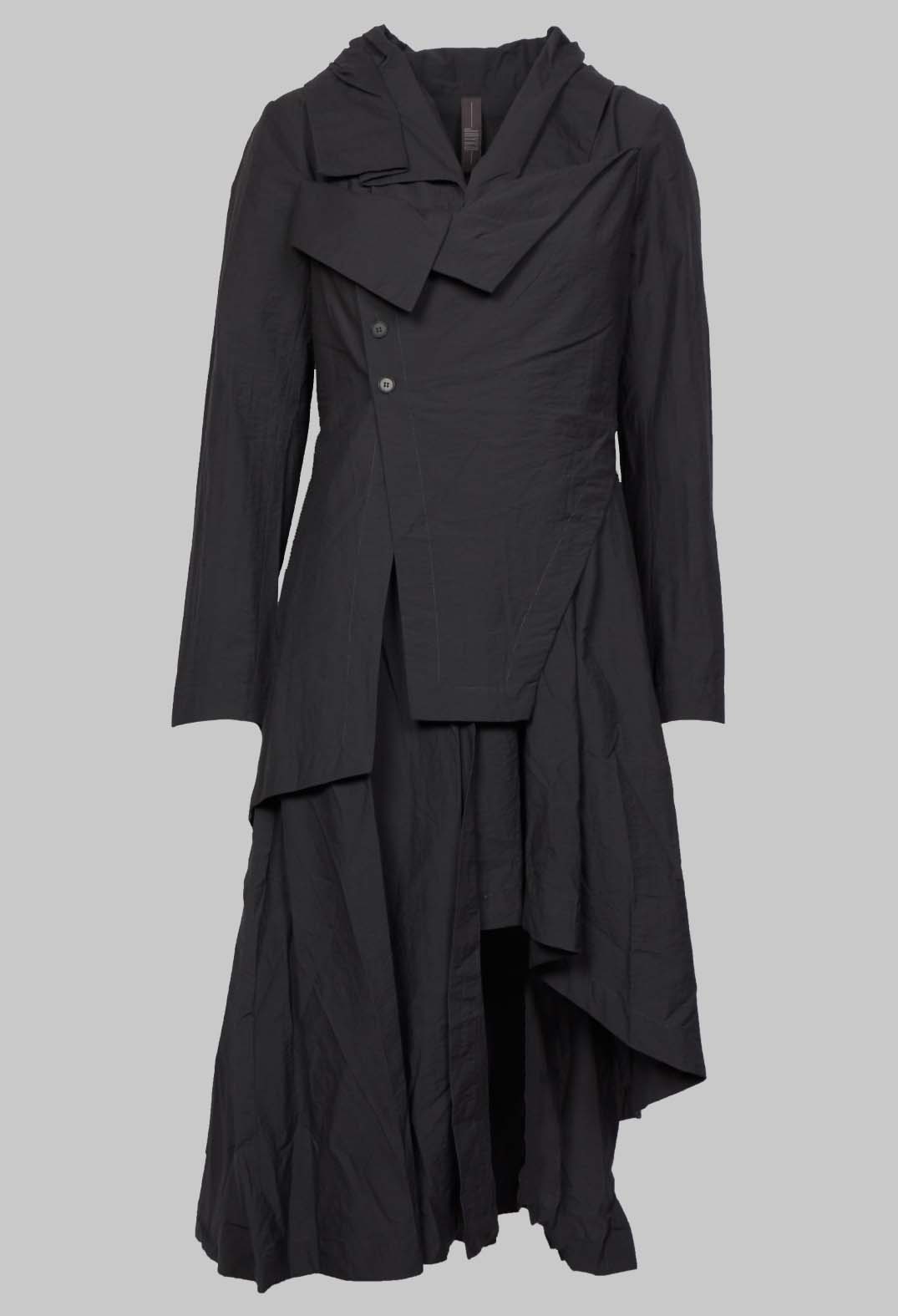 Layered Long Line Shirt in Ardoise