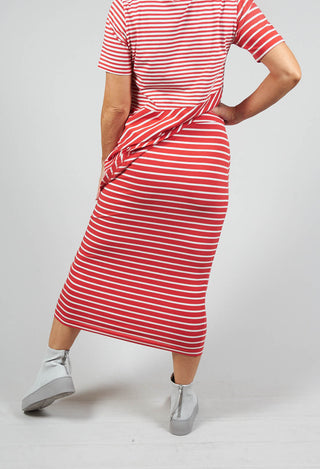 Lillia R Skirt in Fuoco Stripe