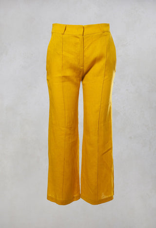 Linen Trousers in Banana