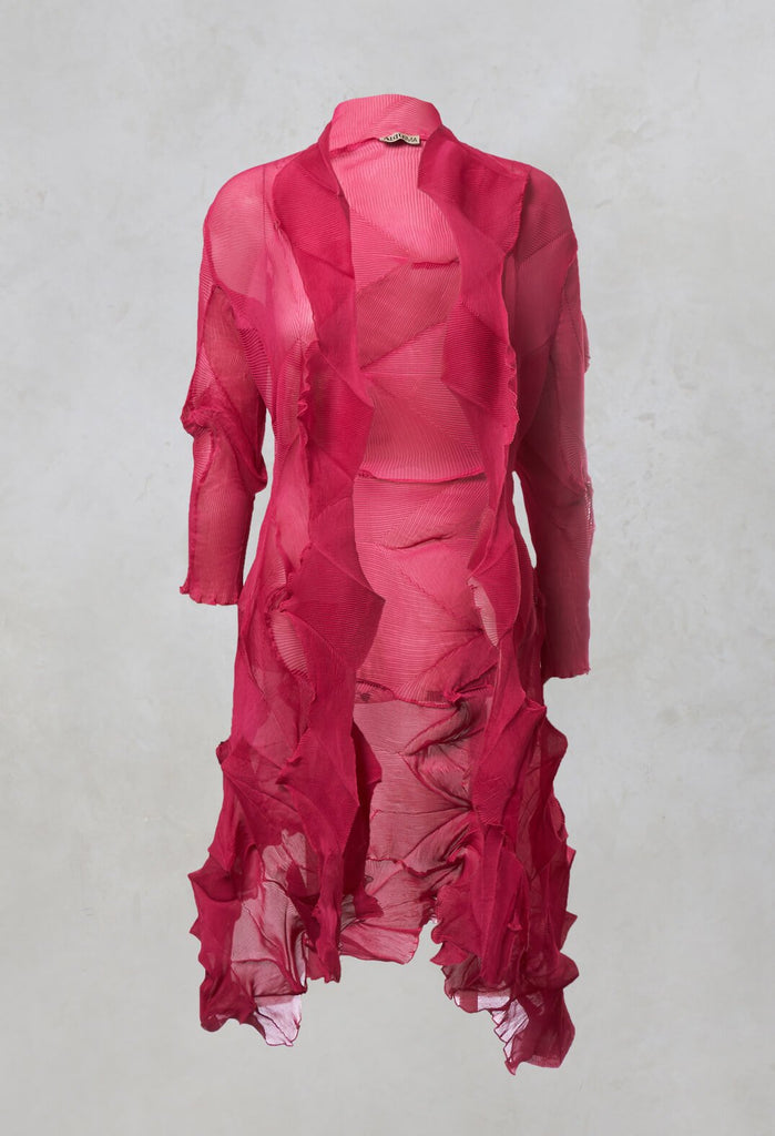 Jacqui Coat Long in Mars Pink
