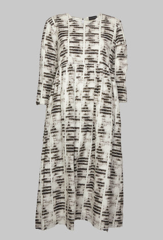 Long Printed Smock Dress