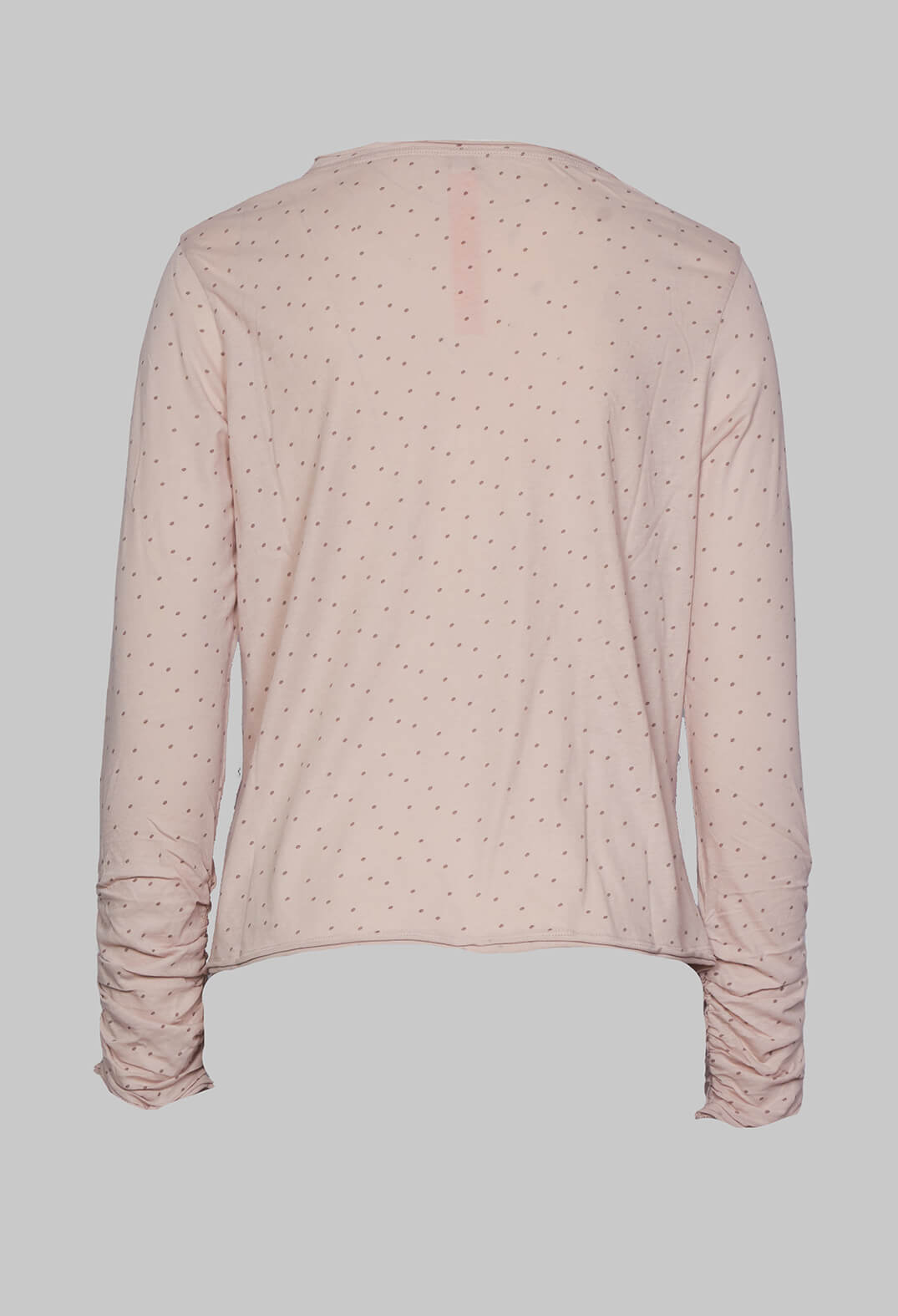 Long Sleeve Jersey Top in Dots