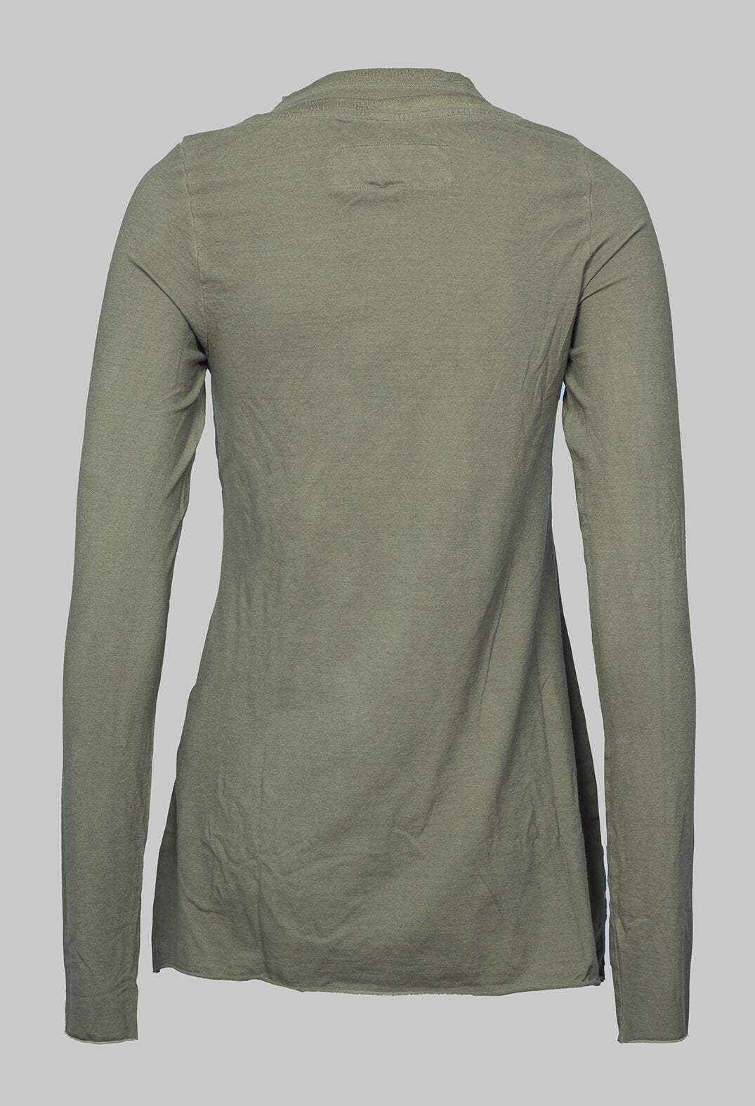 Long Sleeve T-Shirt with Seam Detail in Dune